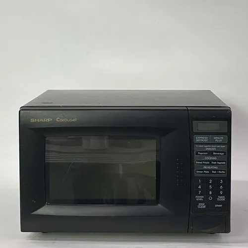 Black Sharp Carousel Microwave - KT121