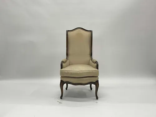 Beige Highback Armchair