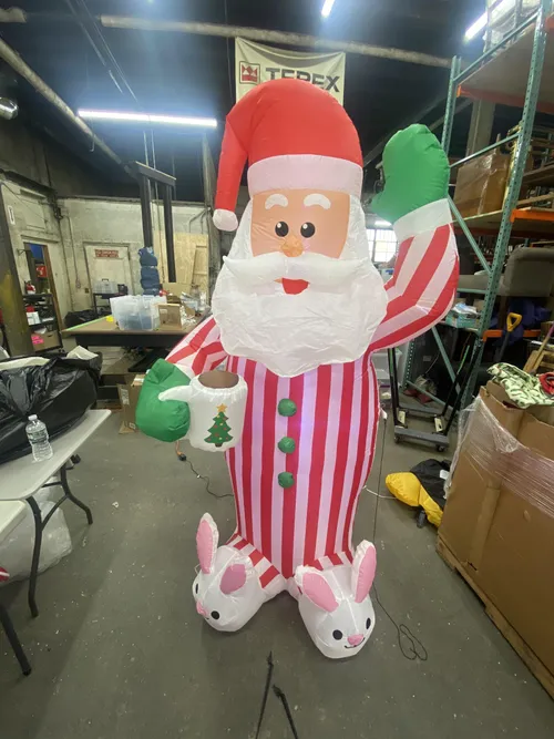 Pajama Santa Inflatable
