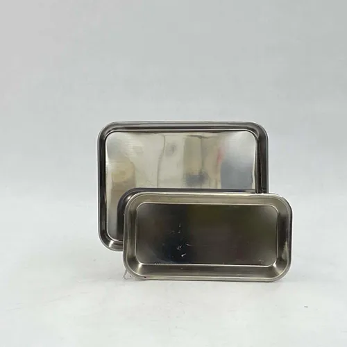 Polished Metal Instrument Tray, Set of 2 - MOMD67