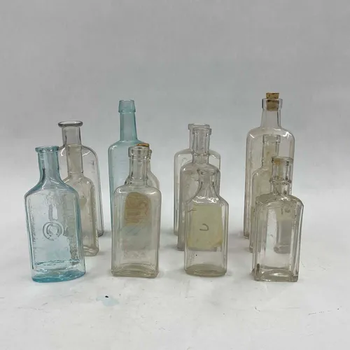 Assorted Glass Medicine Bottles - MOMD35