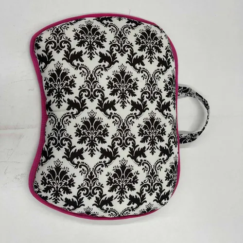 Laptop Bag With Black Floral Design - MOB546