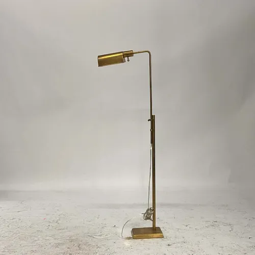 Mid-Century Modern Brass Pharmacy Floor Lamp - LI383