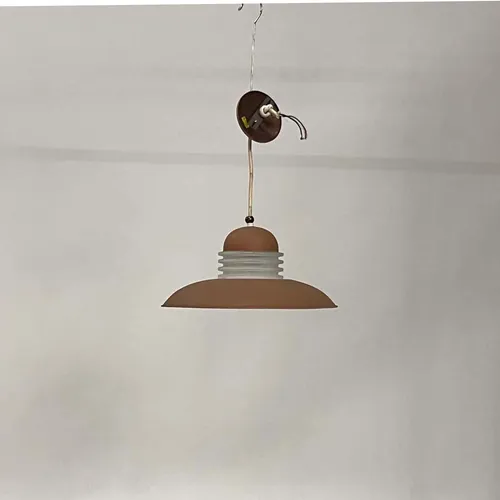 Mid-Century Matte Brown Pendant - LI457