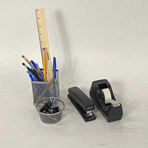 Silver Metal Mesh Desk Set - DS2