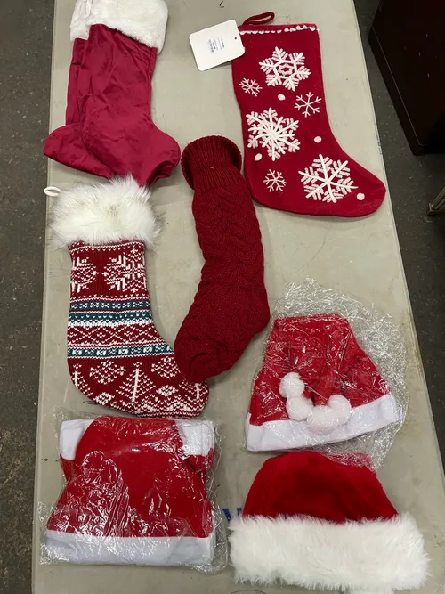 Stockings & Santa Hats