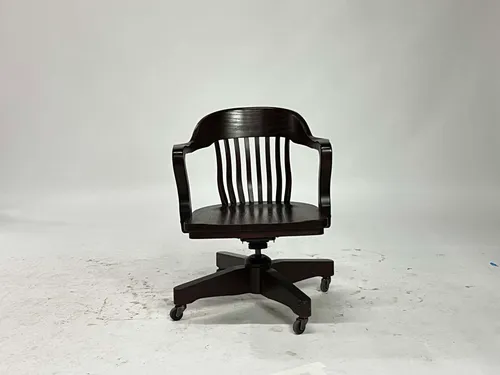 Dark Walnut Bankers Office Chair