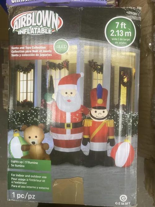 Santa Nutcracker Ornaments Inflatable