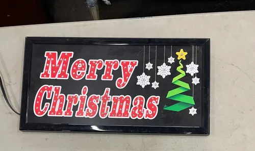 Light-Up Merry Christmas Sign