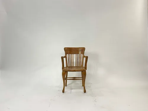 Antique Oak Bankers Chair