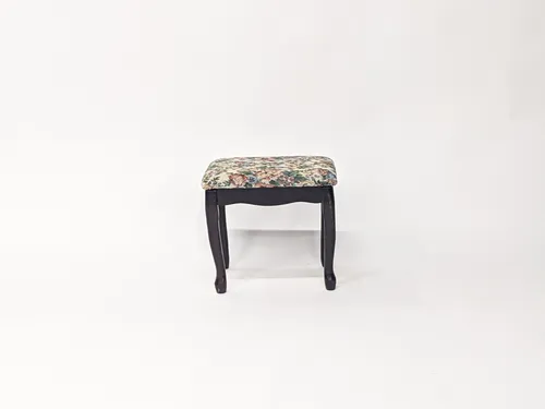 Floral Upholstered Stool