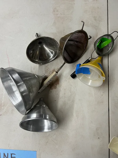 Vintage Funnel Strainer Set