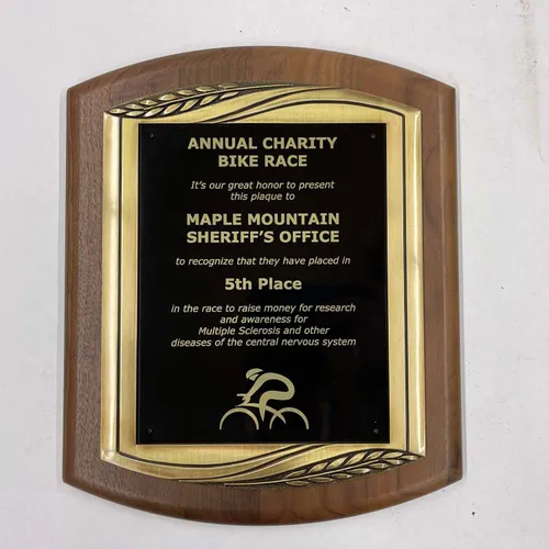 Annual Charity Bike Race Plaque - DEB460