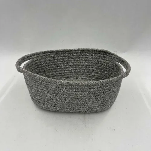 Grey Basket With Handle - DEB522