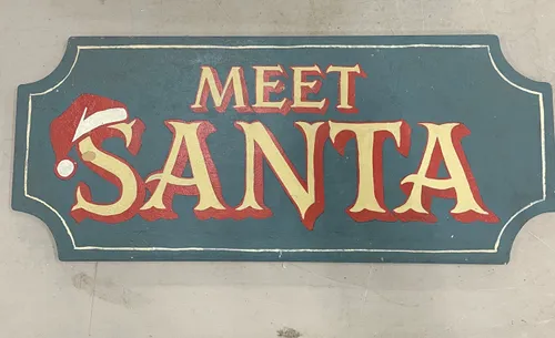 Meet Santa Sign