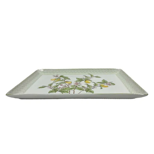 Green & White Lemon Tree Tray - TR449