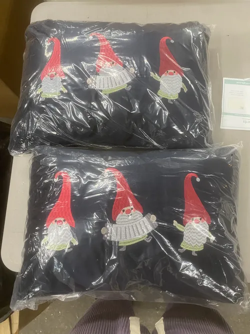 Christmas Gnome Throw Pillows- Set of 2