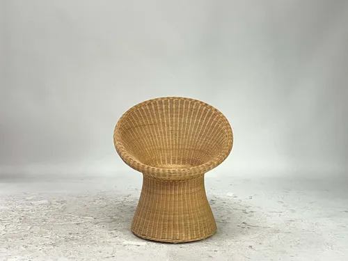 Pierce Round Woven Rattan Chair