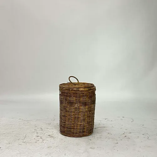 Woven Wicker Laundry Hamper Basket