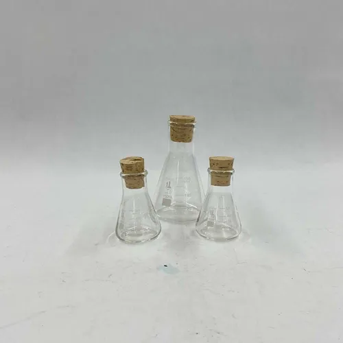 Glass Flasks with Cork Tops Set - MOMD30