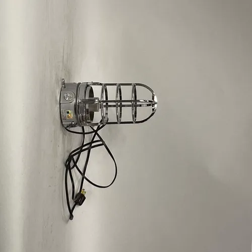 Industrial Chrome Cage Sconce - LI480