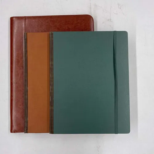 Leather Notebook, Set Of 3 - OFB527