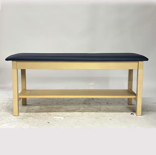 Maple Laminate & Navy Vinyl Physical Therapy Treatment Table