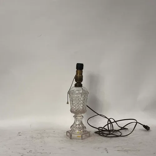 Antique Baccarat Style Cut Crystal Table Lamp - LI591