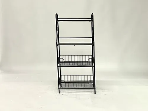Black Metal Wire Shelving Unit