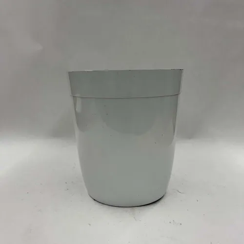 Glossy White Trash Bin Small - DEB441