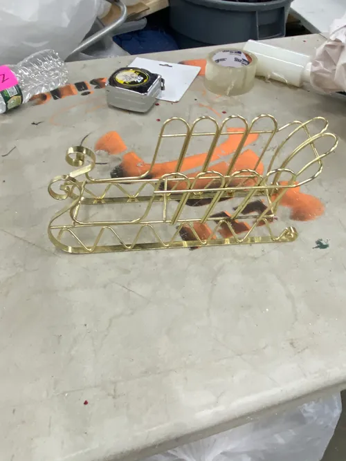 Gold Sleigh Letter-Holder