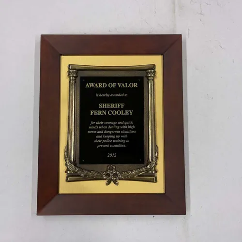 Award of Valor Sheriff Plaque - DEB462