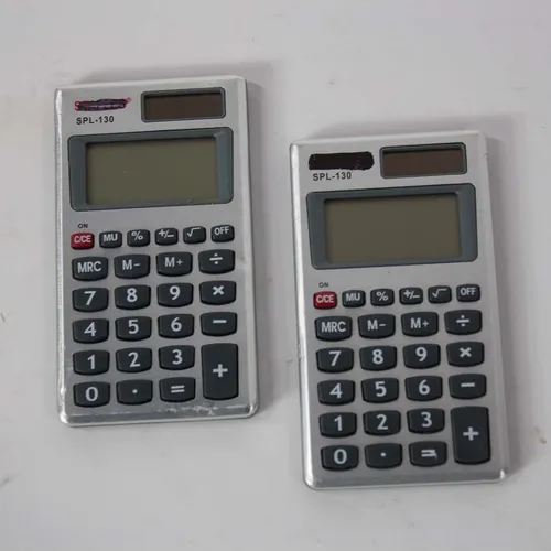 Silver Plastic Mini Calculator - KDA567