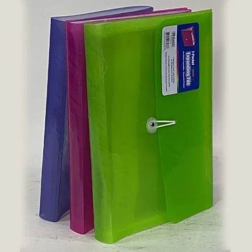 Assorted Color Plastic Expandable Folder - OF339