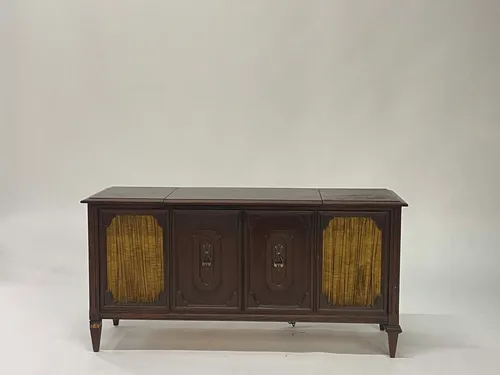 Vintage Mid-Century Sears Roebuck & Co. Silvertone Phonograph Radio Console