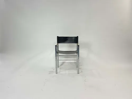 Leather Sling Straight Leg Directors Chair