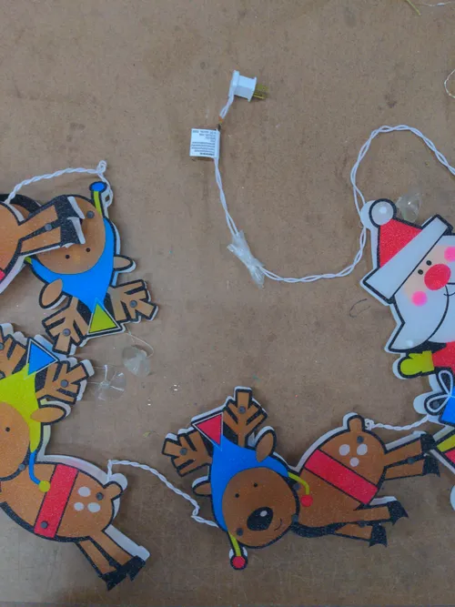 Santa and Reindeer String Lights