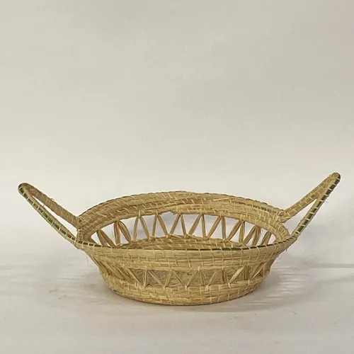 Woven Natural Tray With Handles - BSKT50