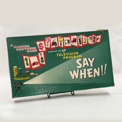 Vintage Say When Board Game - B57