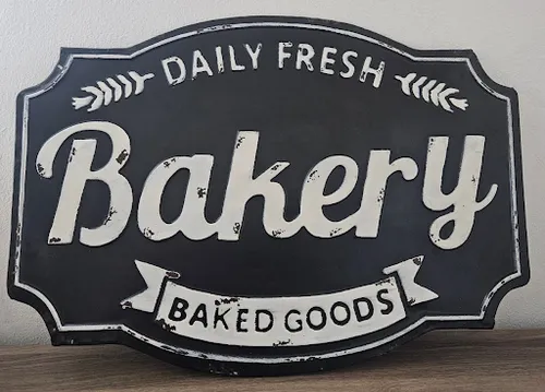 Tin Bakery Sign 25S06