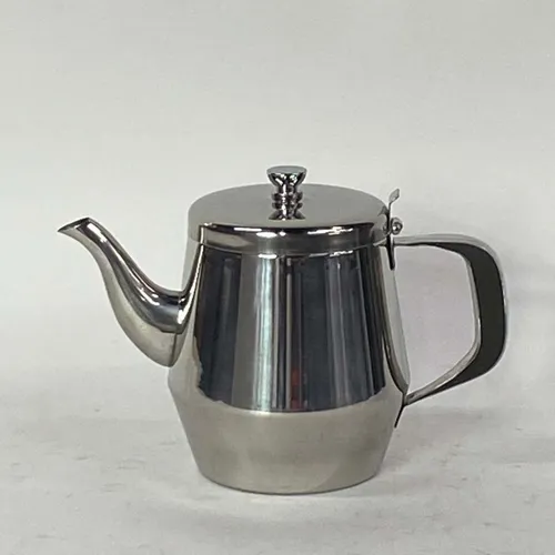 2pc Winco Stainless Steel Gooseneck Tea & Coffee Pot With Vented Hinge Lid - KT148