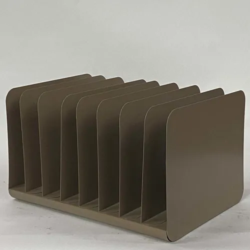8 Sectional Light Brown Metal File Organizer - OF238