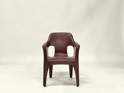 Maroon Plastic Stacking Armchair
