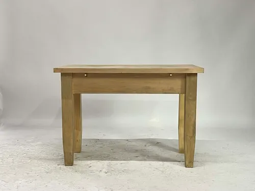 Pine Work Table with Gold Hooks