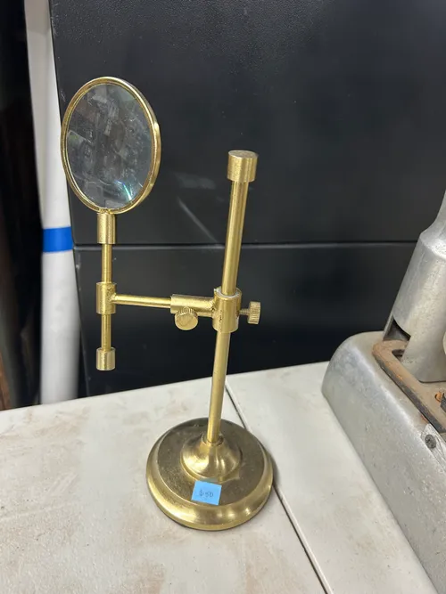 Golden Magnifying Glass with Stand