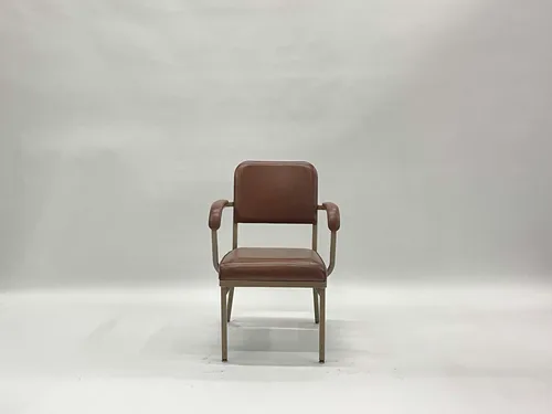 Brown Leather Tanker Armchair