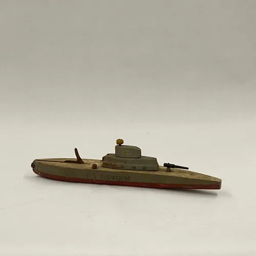 Vintage Wood Toy Ship - MOB223