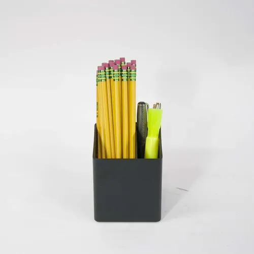 Black Plastic Pen Cup - OFA515