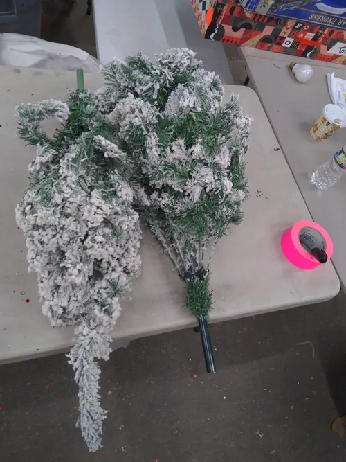 Flocked Christmas Tree