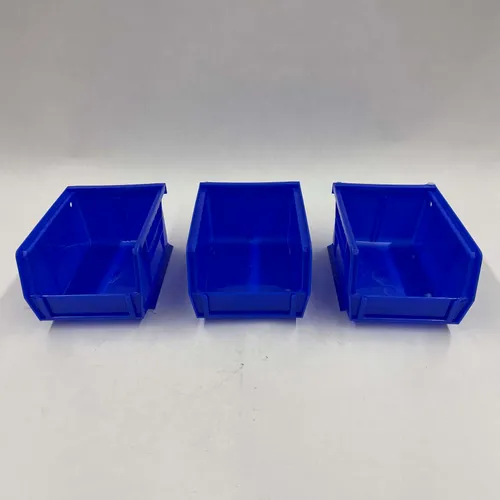 Stackable Blue Bins, Set Of 3 - MD246